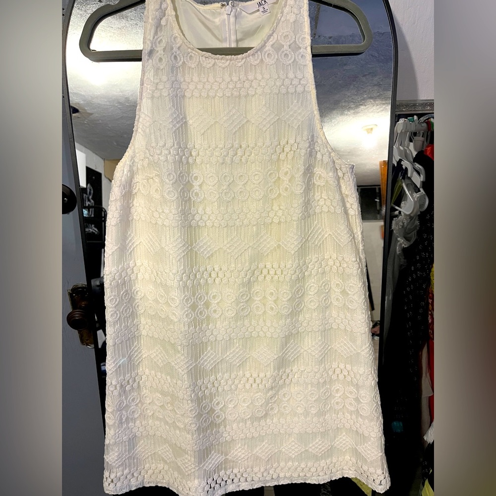 Jack by BB Dakota white lace mini dress - Picture 1 of 4